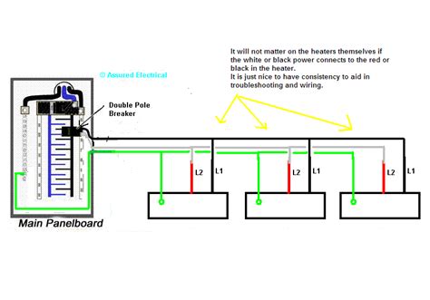 wiring baseboard heaters in series